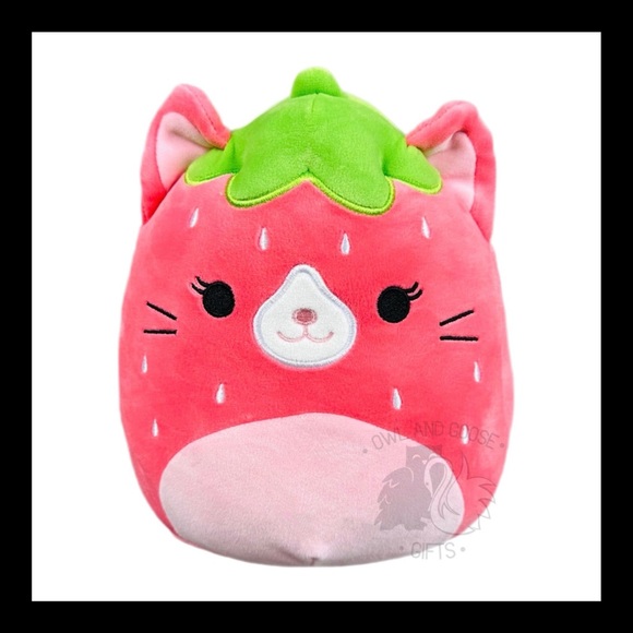 Squishmallows Toys Newolma The Strawberry Cat Squishmallow Poshmark